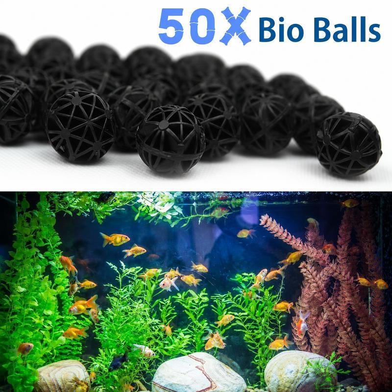 Aquarium Planted Tank - 50Pcs 16mm Aquarium Bio Filter Balls