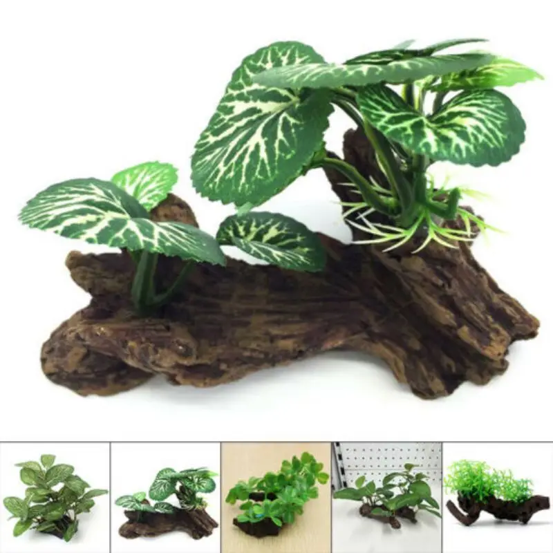 Plastic Artificial Turtle Tree - огляд і ціна Aquarium Plant Roots