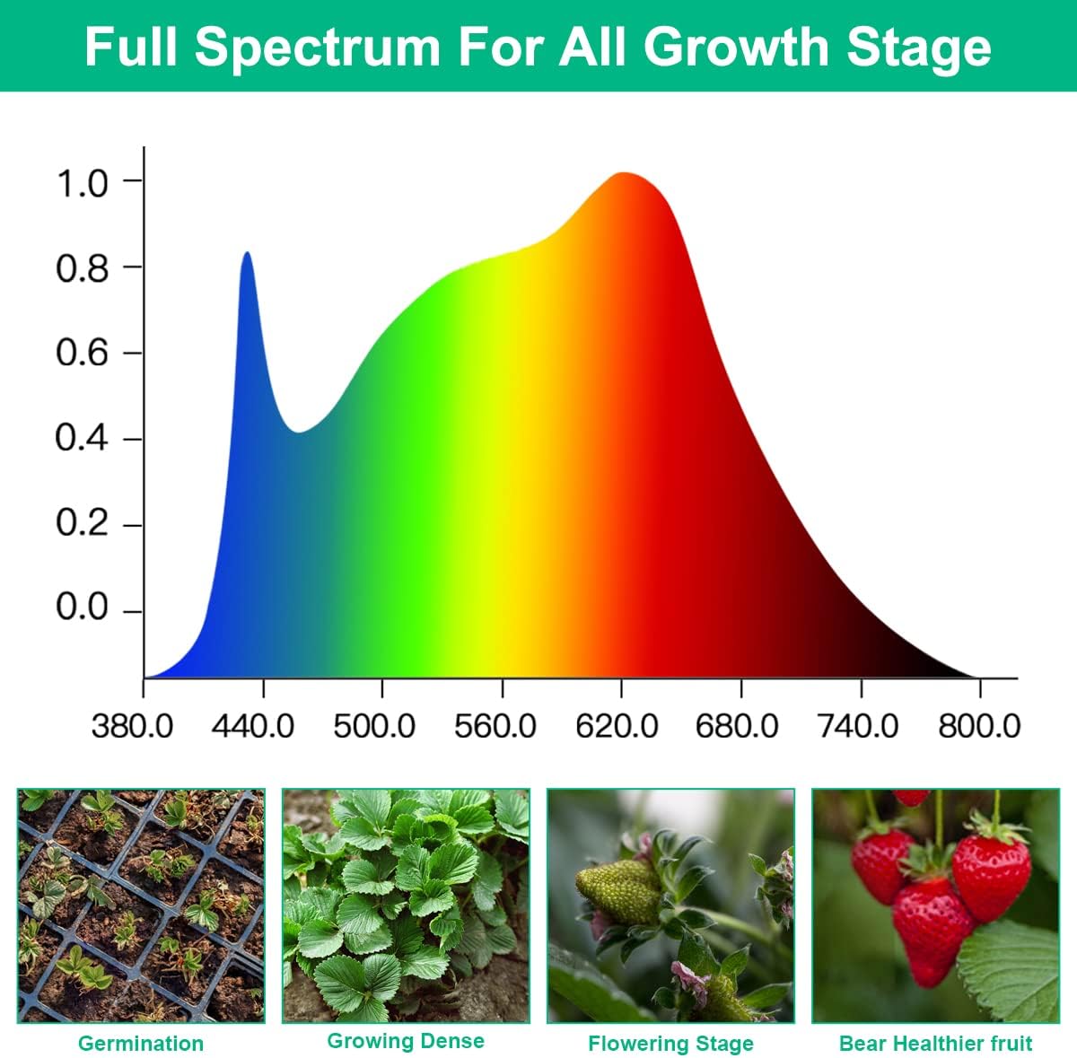 LED Grow Lamps Plant Full Spec - огляд і ціна Aquarium Plant Seeds