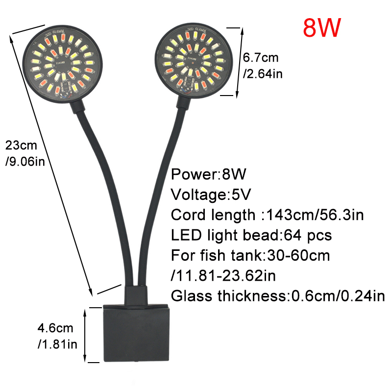 USB Aquarium LED Light Fish Ta - огляд і ціна Led Planted Tank Light