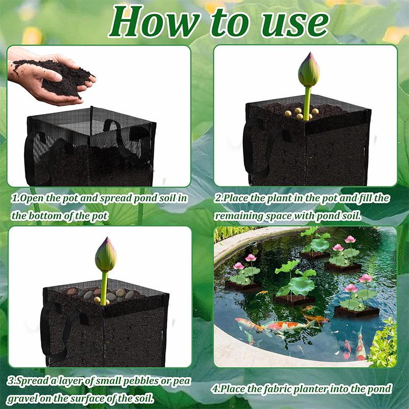4 Pcs Black Mesh Pond Planting - огляд і ціна Aquarium Plant