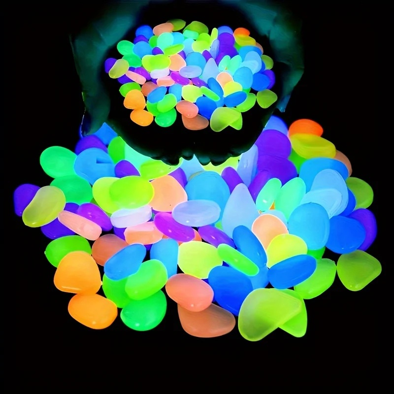 50-200pcs Glow in The Dark Peb - огляд і ціна Aquarium Plant