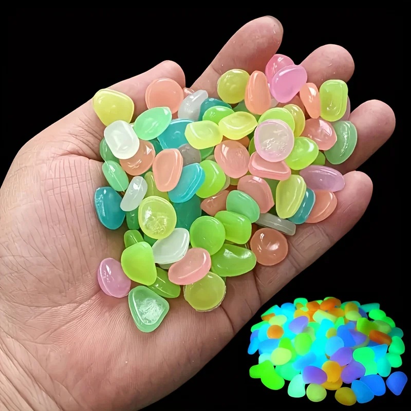 50-200pcs Glow in The Dark Peb - огляд і ціна Aquarium Plant