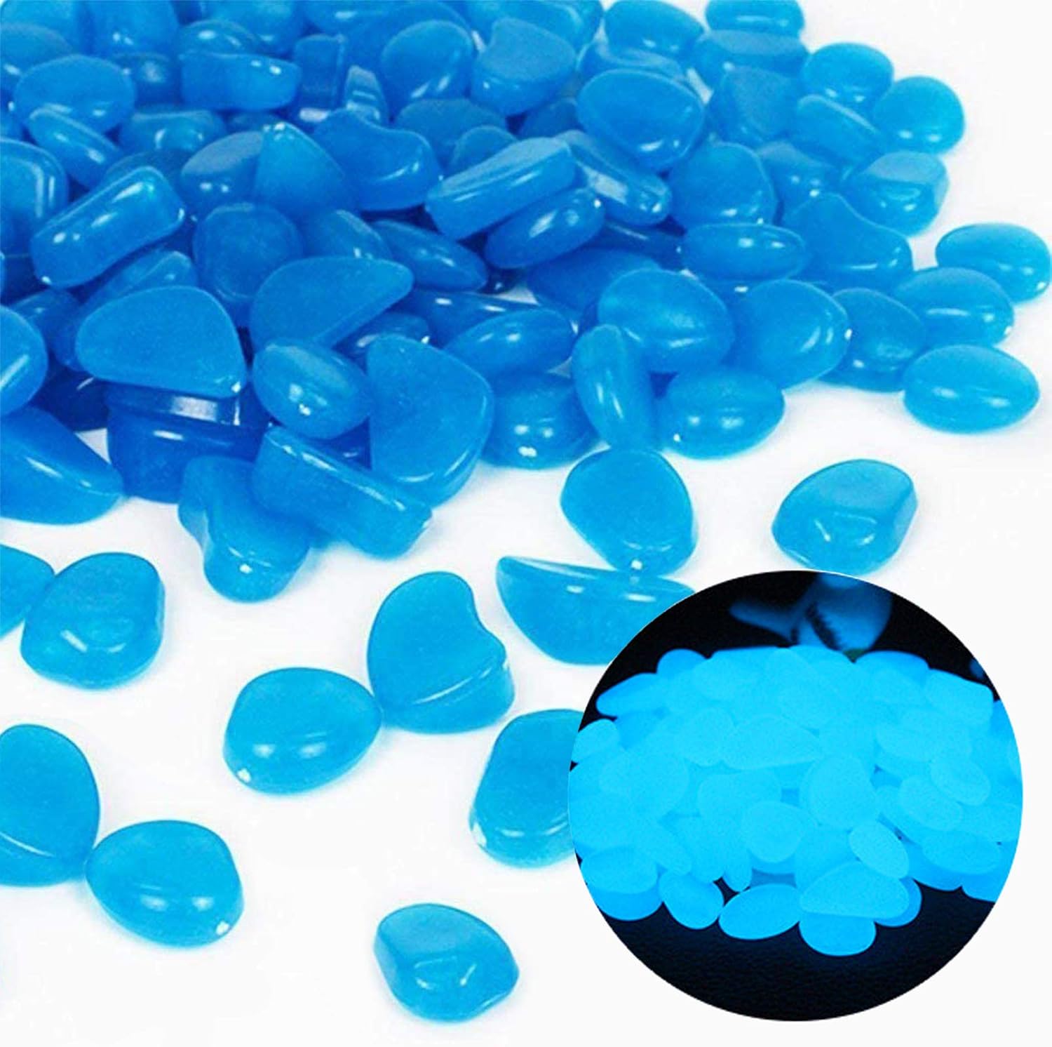 Fish Tank Rocks Glow Blue Pebb - огляд і ціна Aquarium Planted Tank
