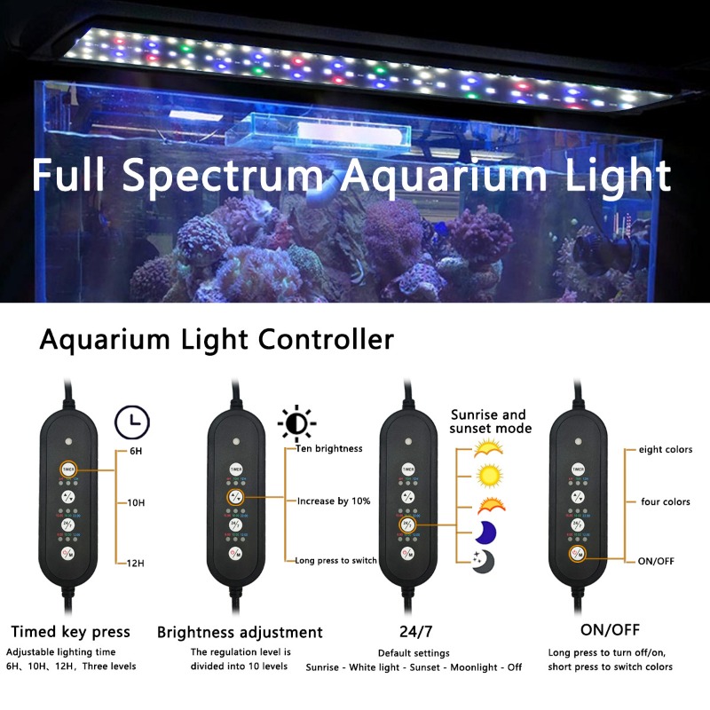 LED Fish Tank Light Full Spect - огляд і ціна Led Planted Tank Light