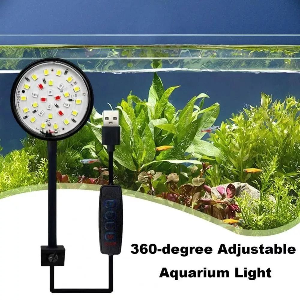 New Mini Fish Tank Clip Lamp 5 - огляд і ціна Planted Aquarium Mini