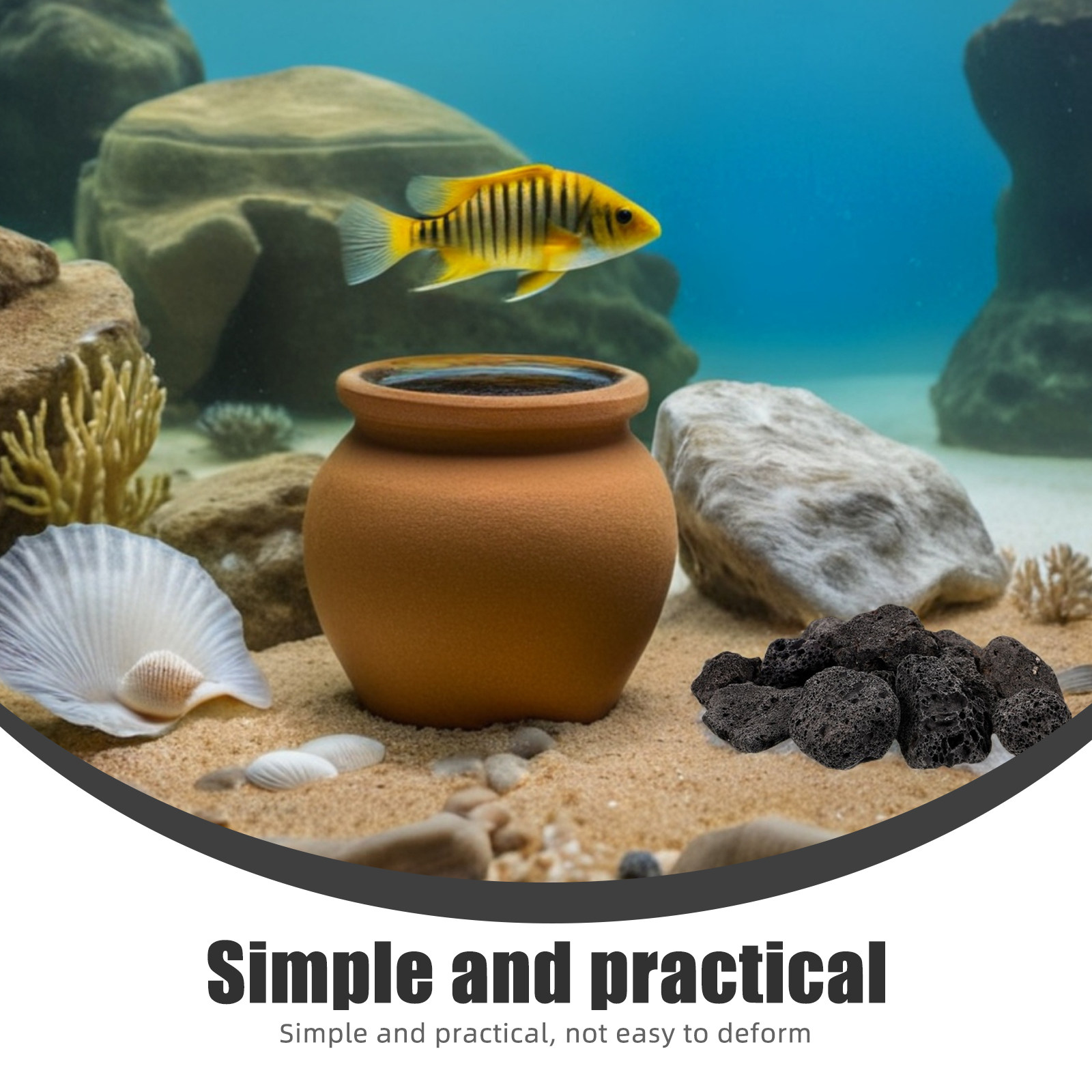 1Pack Natural Volcanic Stones  - огляд і ціна Aquarium Plant