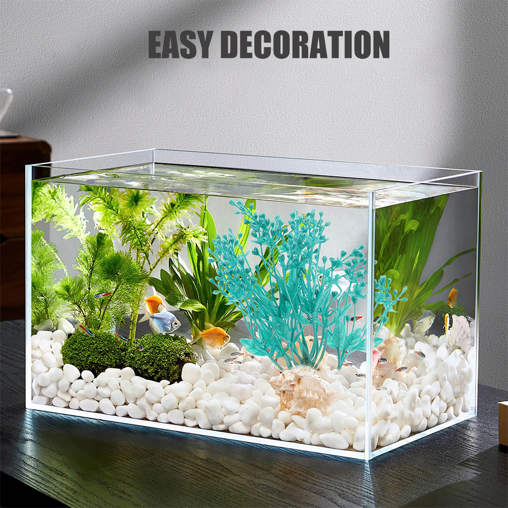 2Pcs Plastic Aquarium Plants R - огляд і ціна Aquarium Planted Set Up
